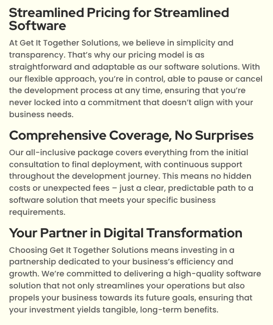 وسائط احصل عليه معًا Solutions LLC - برنامج مخصص لاحتياجات عملك 3