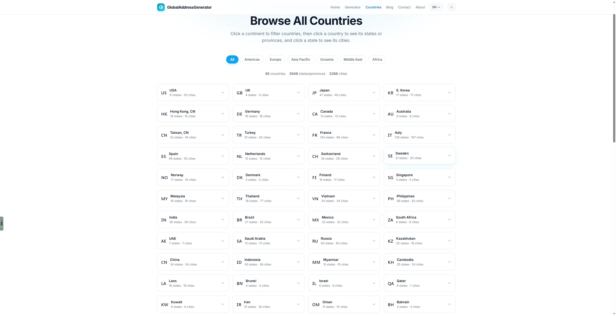 Global Address Generator gallery image