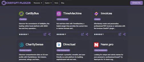 ChatGPT Plugin gallery image
