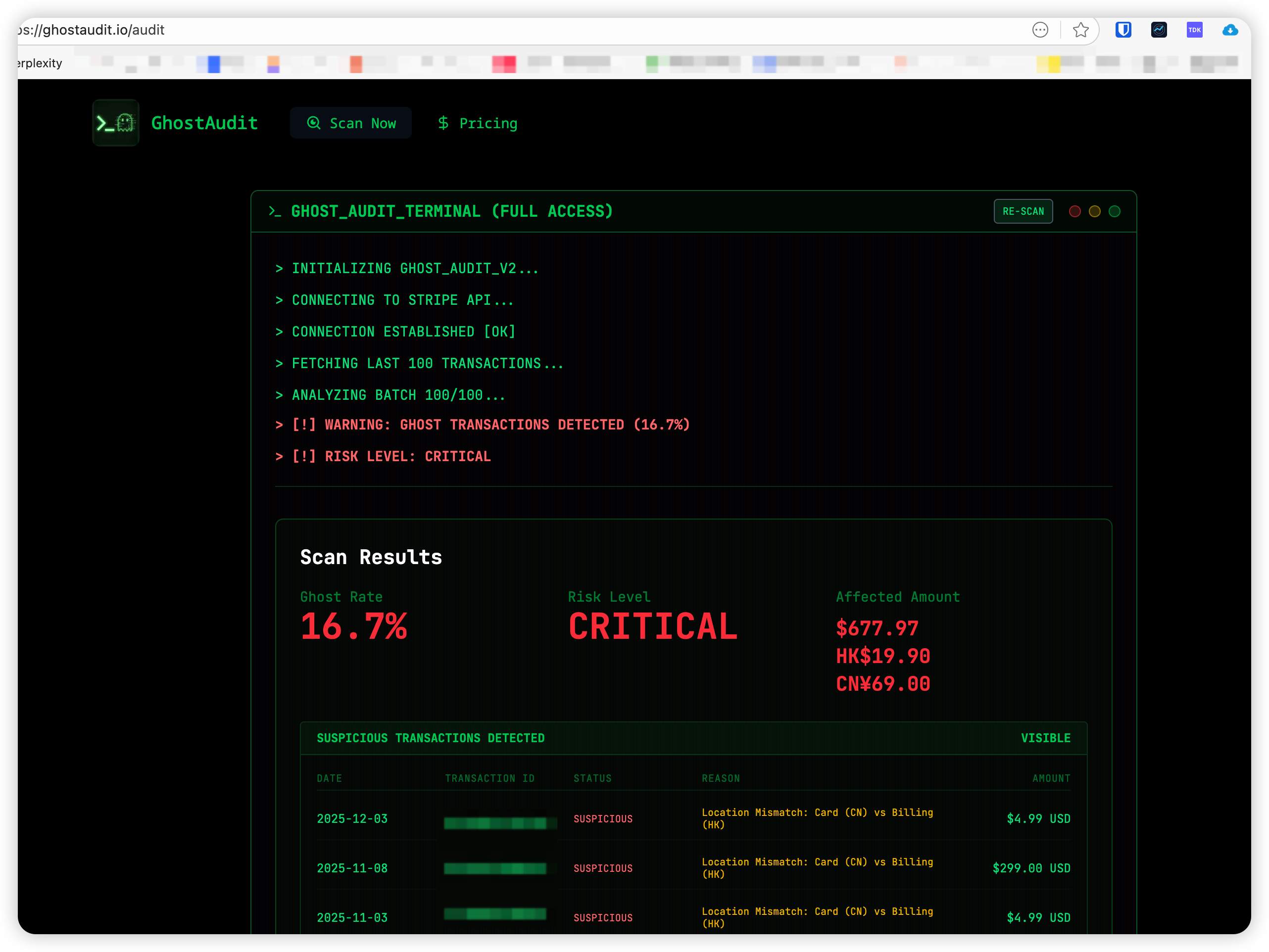 GhostAudit gallery image