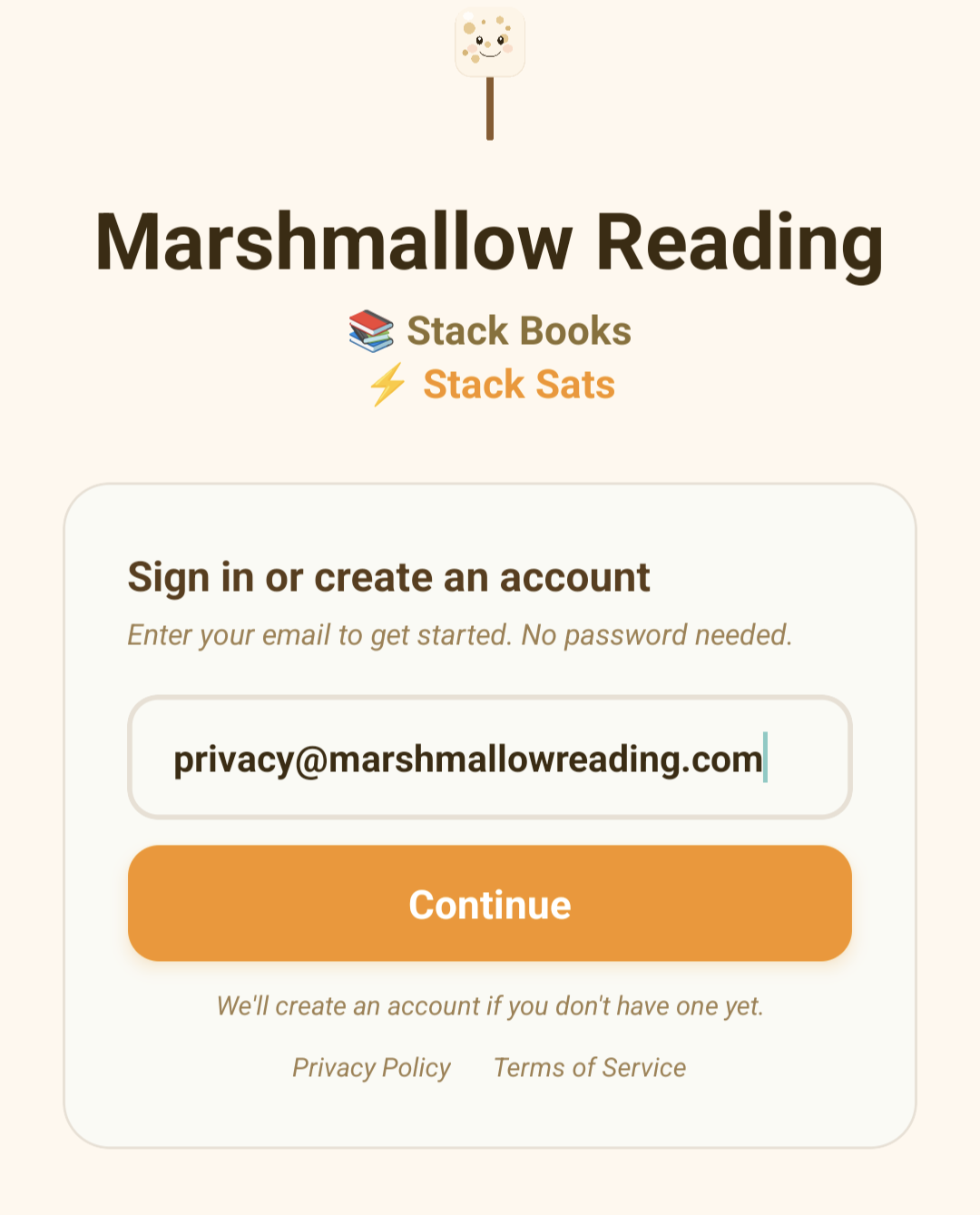Marshmallow Reading gallery image