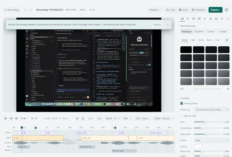Nivorly - Mac screen recorder screenshot 2
