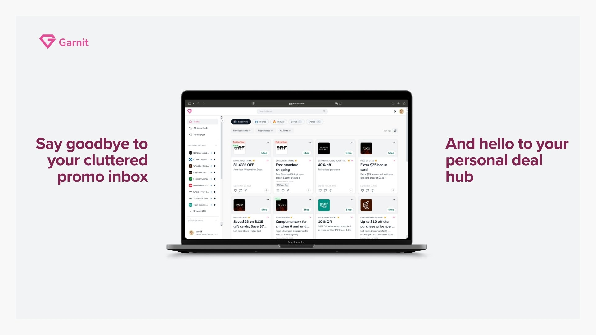 Garnit - Screenshot 2 showing product features and functionality