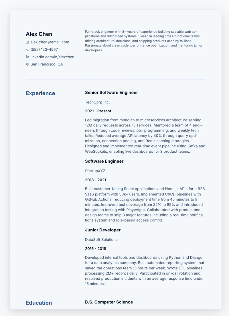 Resumori screenshot 2