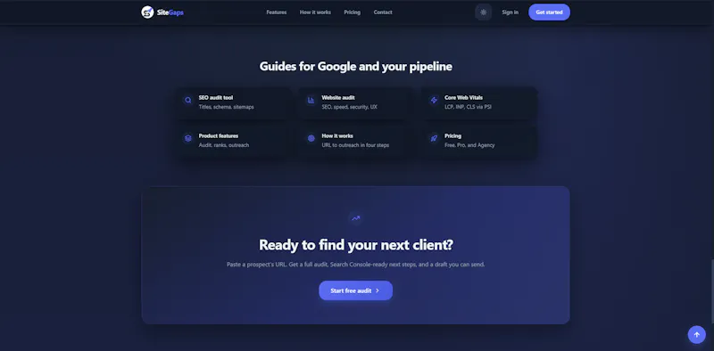 SiteGaps screenshot 4