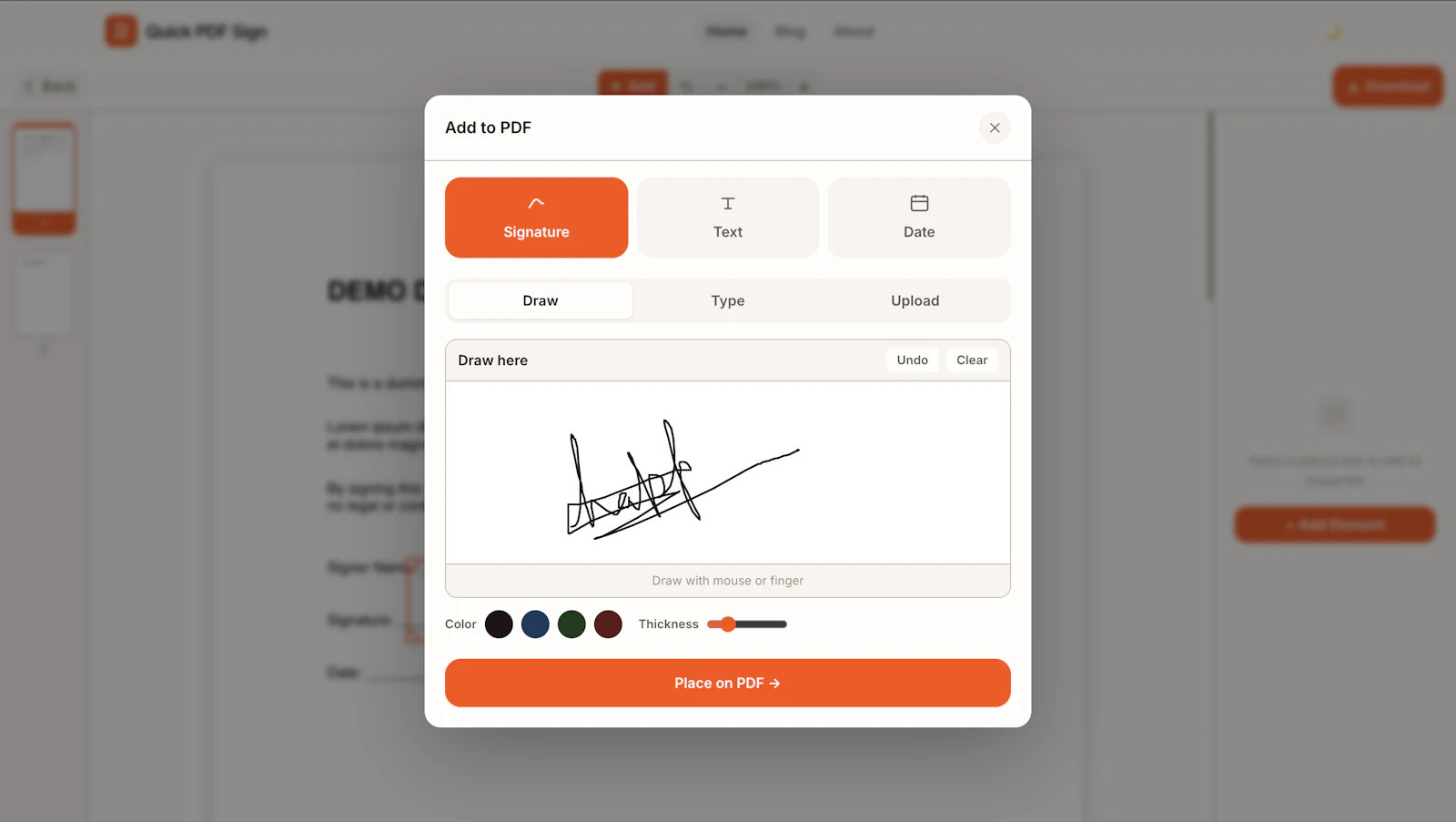 Quick PDF Sign screenshot 3