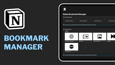 Logotipo de Notion Bookmark Manager