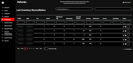FBA Reimbursements Tool gallery image