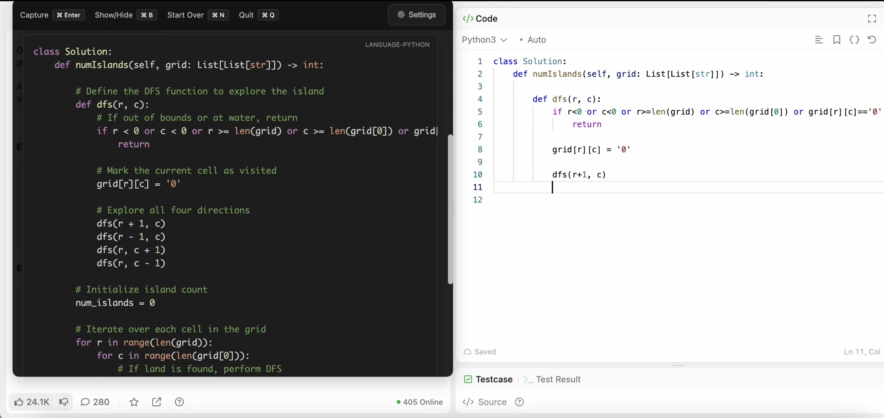 Média Vide - Application de bureau Stealth pour résoudre toute question d'entrevue de codage 3