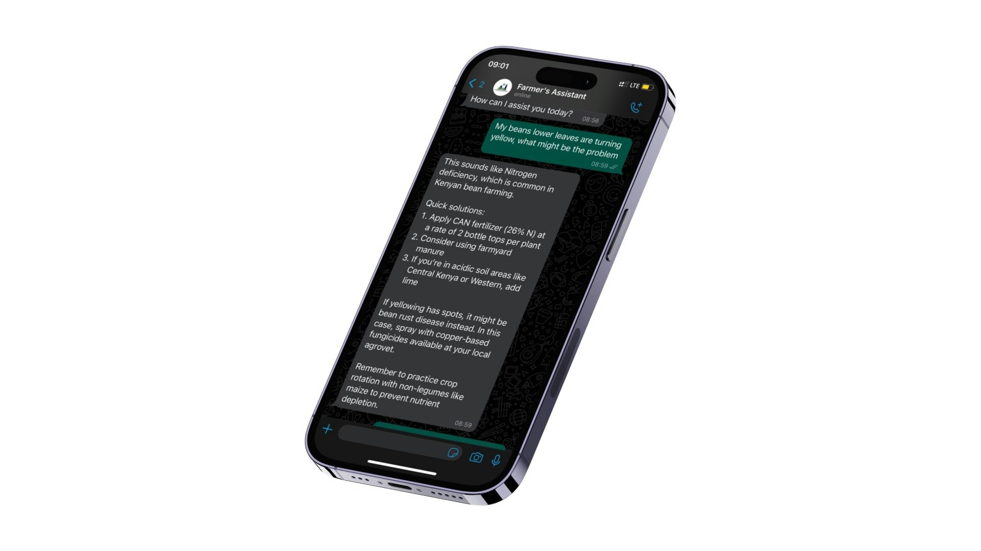 Média Assistante des agriculteurs - Bot de chat propulsé par AI pour les agriculteurs avec supervision experte. 3