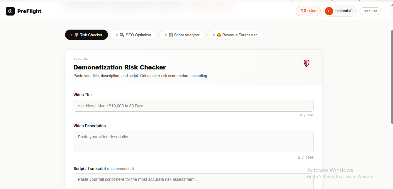Preflight gallery image