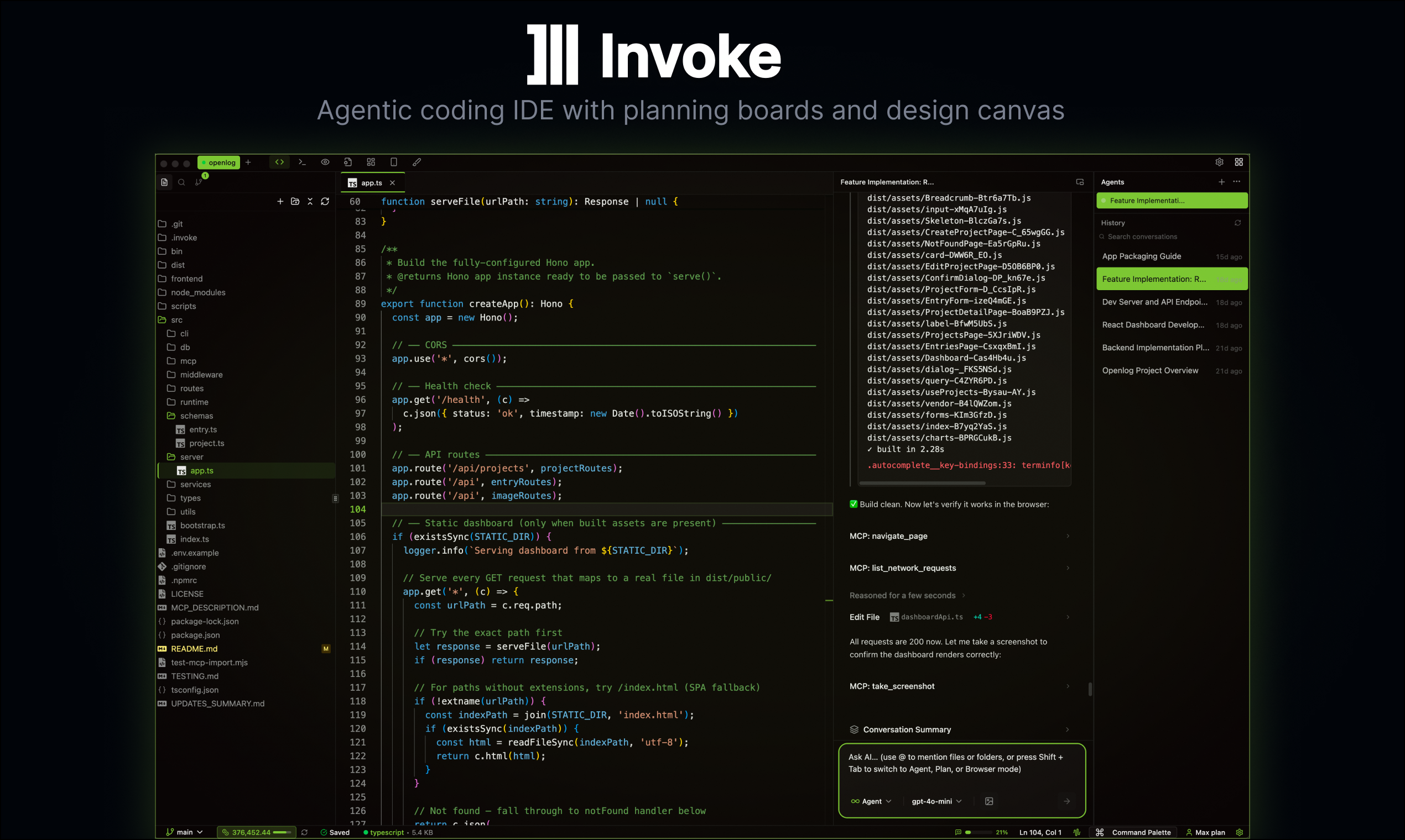 Invoke: Agentic coding IDE with visual planning boards and canvas | Product Hunt