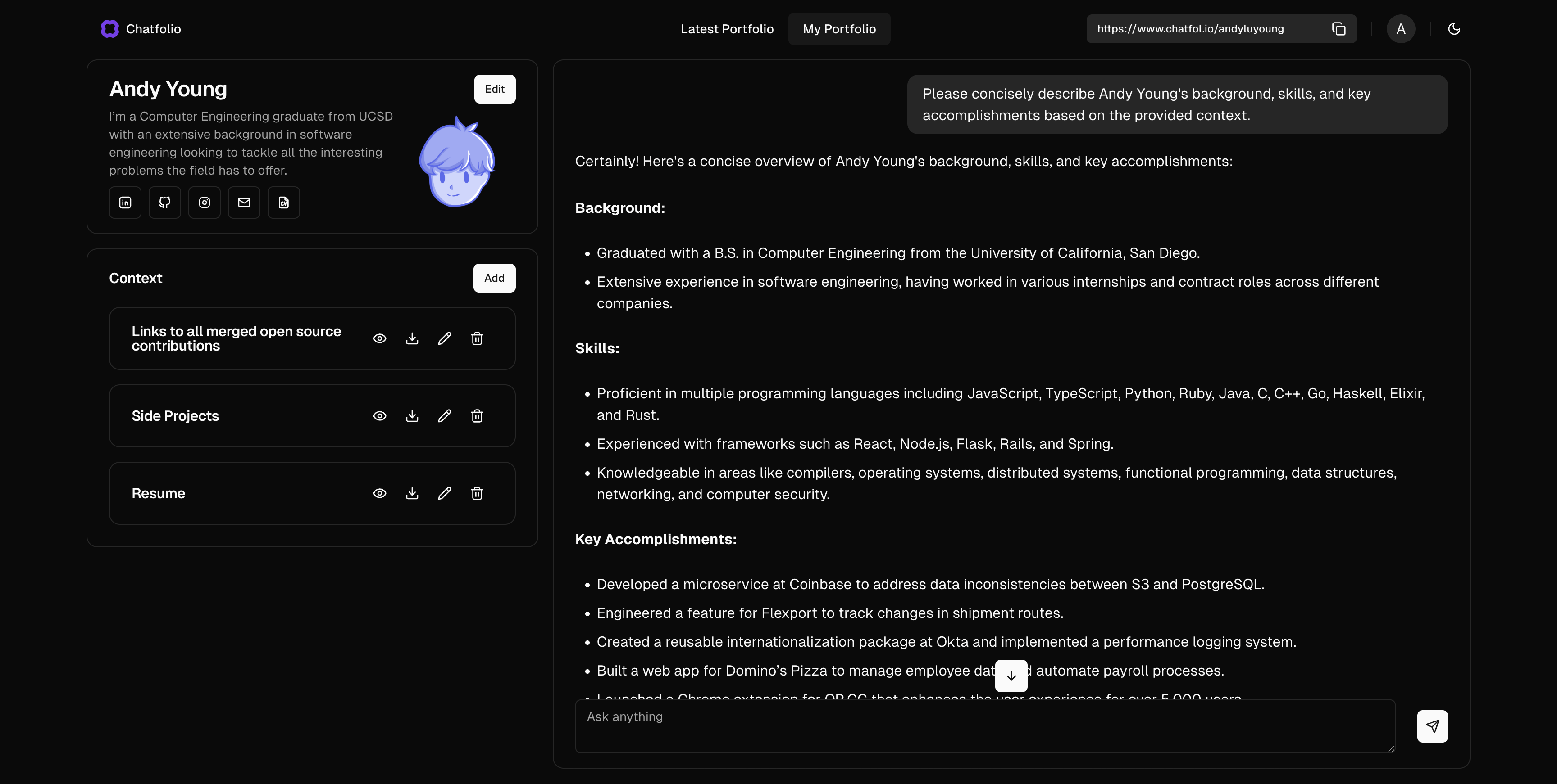 Chatfolio gallery image