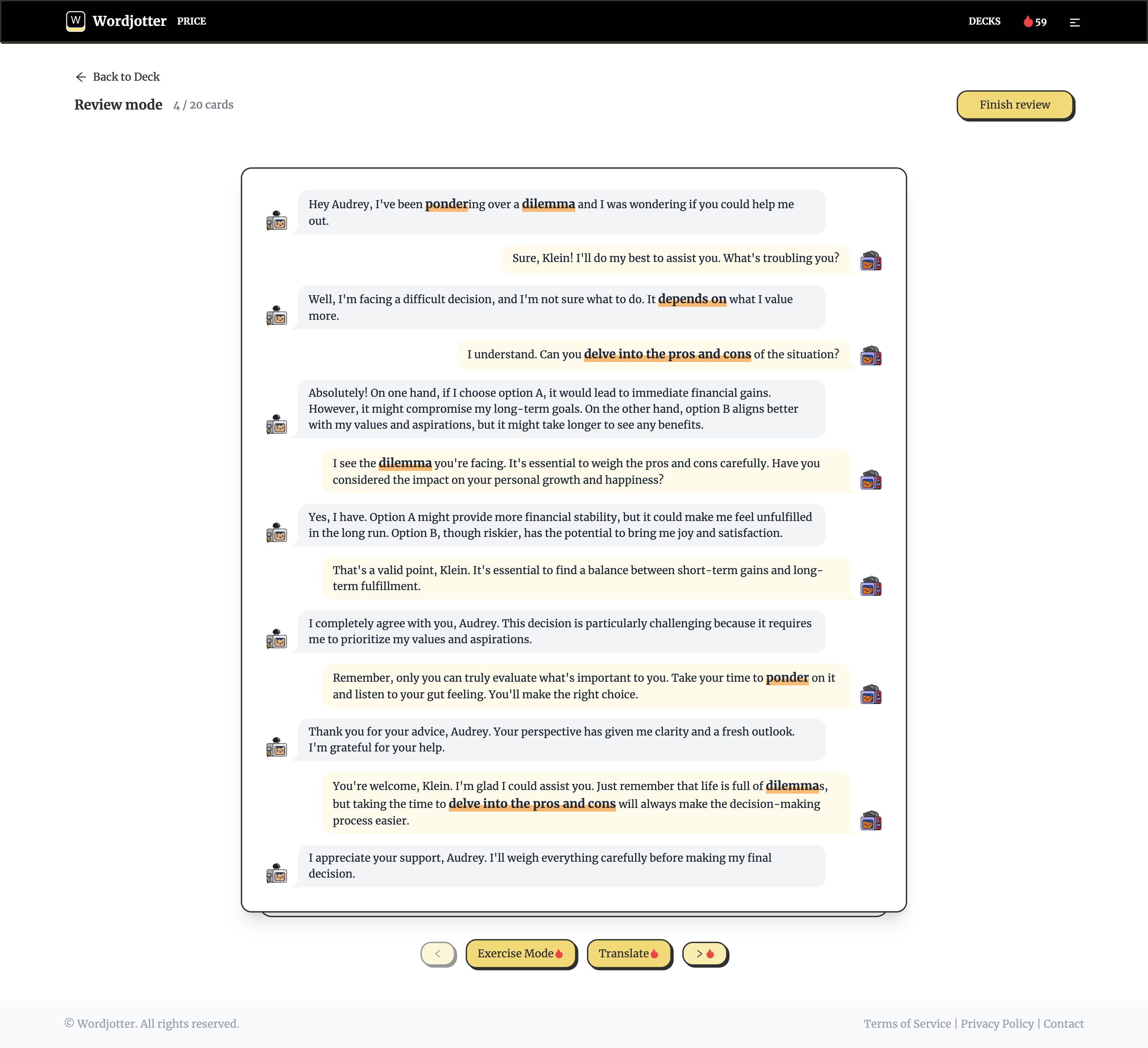 Words Medien 6