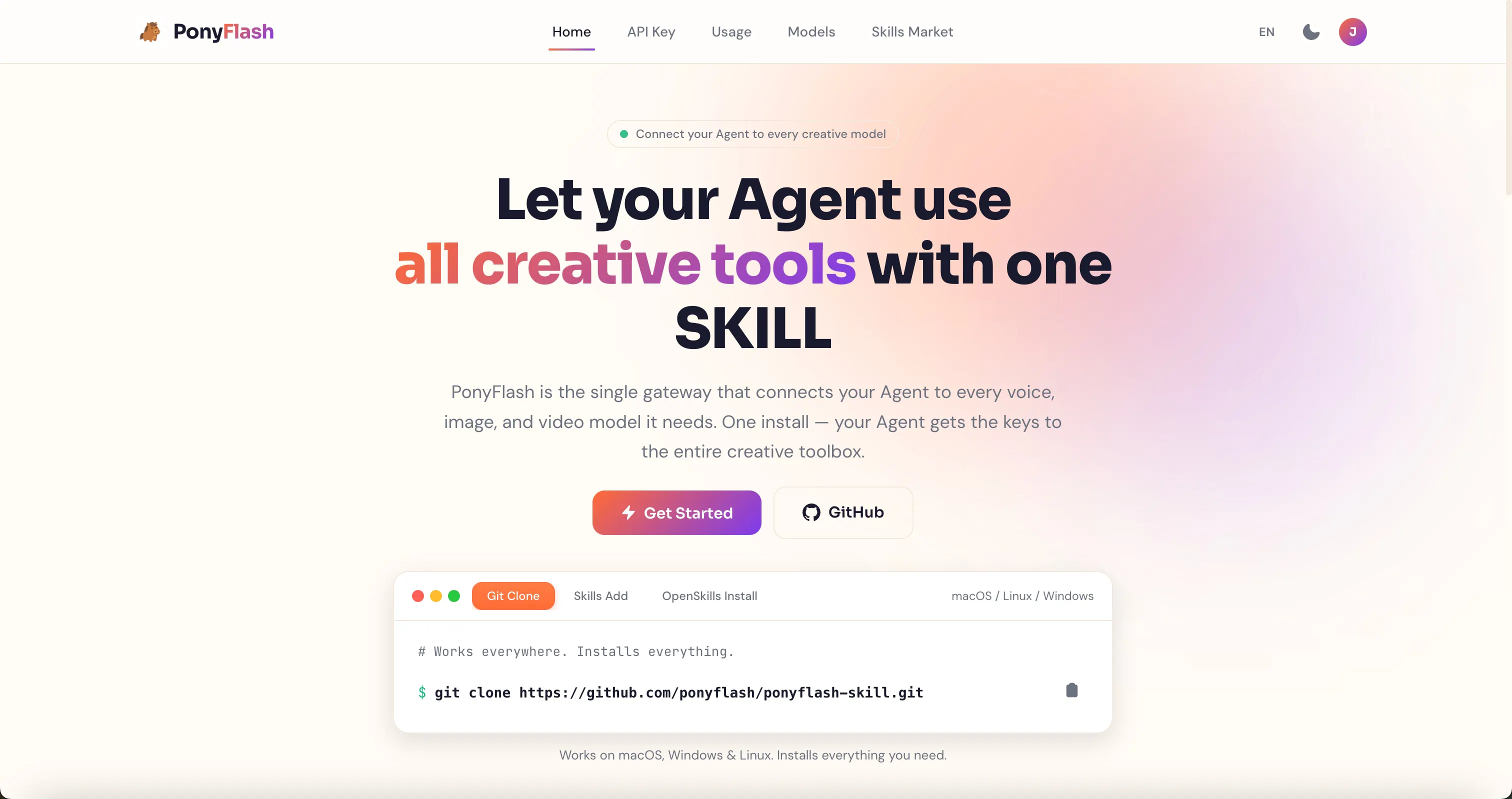 PonyFlash — one skill, all the models product banner