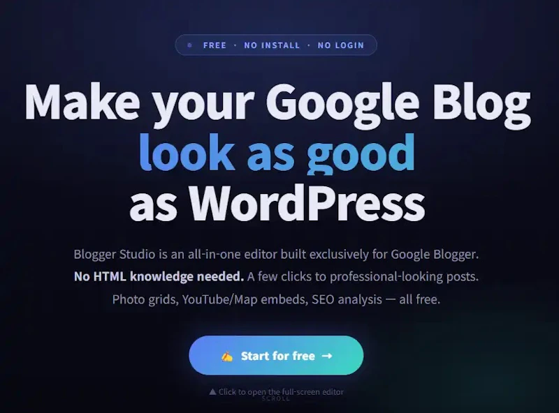 Blogger Studio screenshot 1