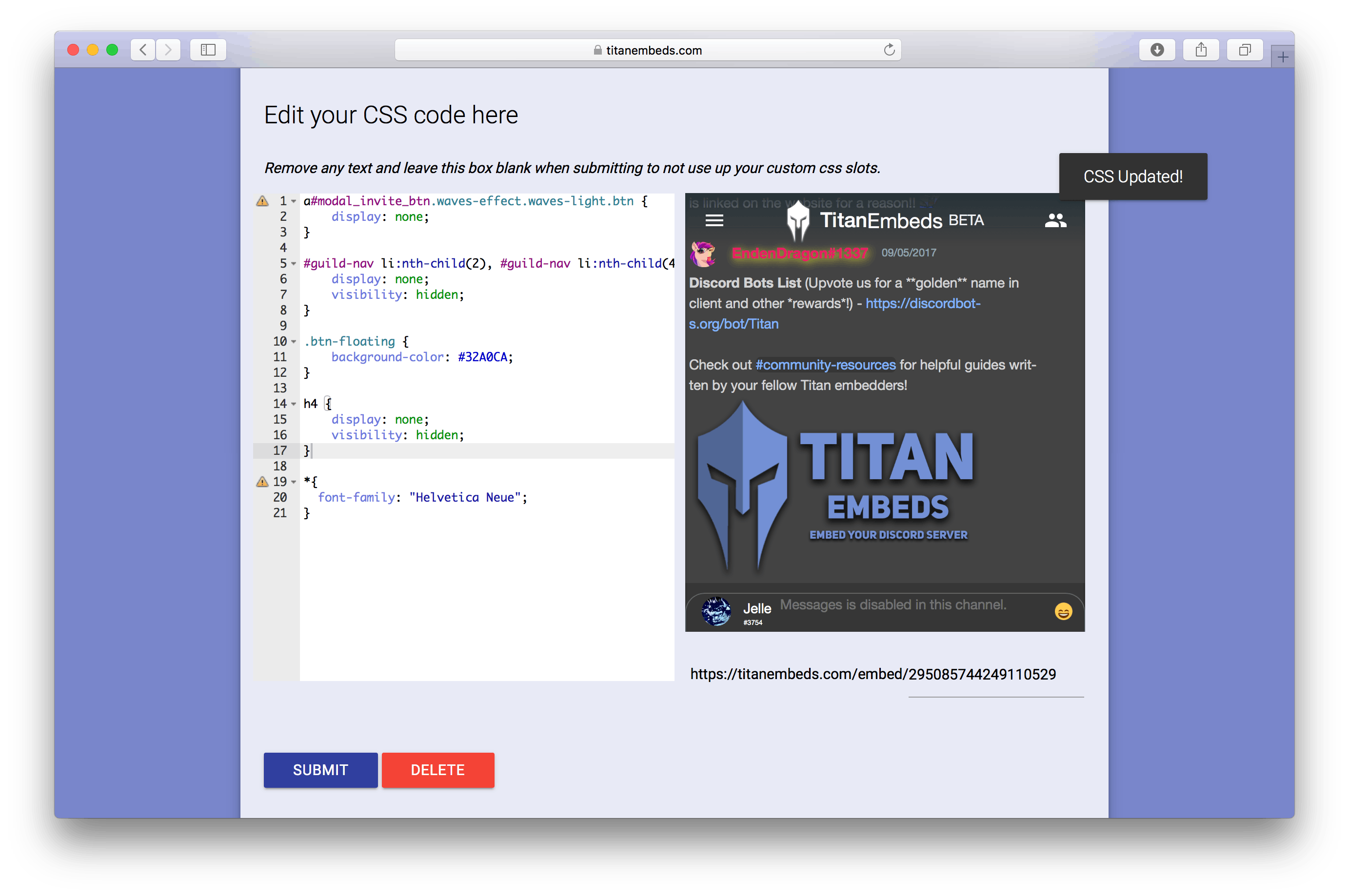 TitanEmbeds gallery image