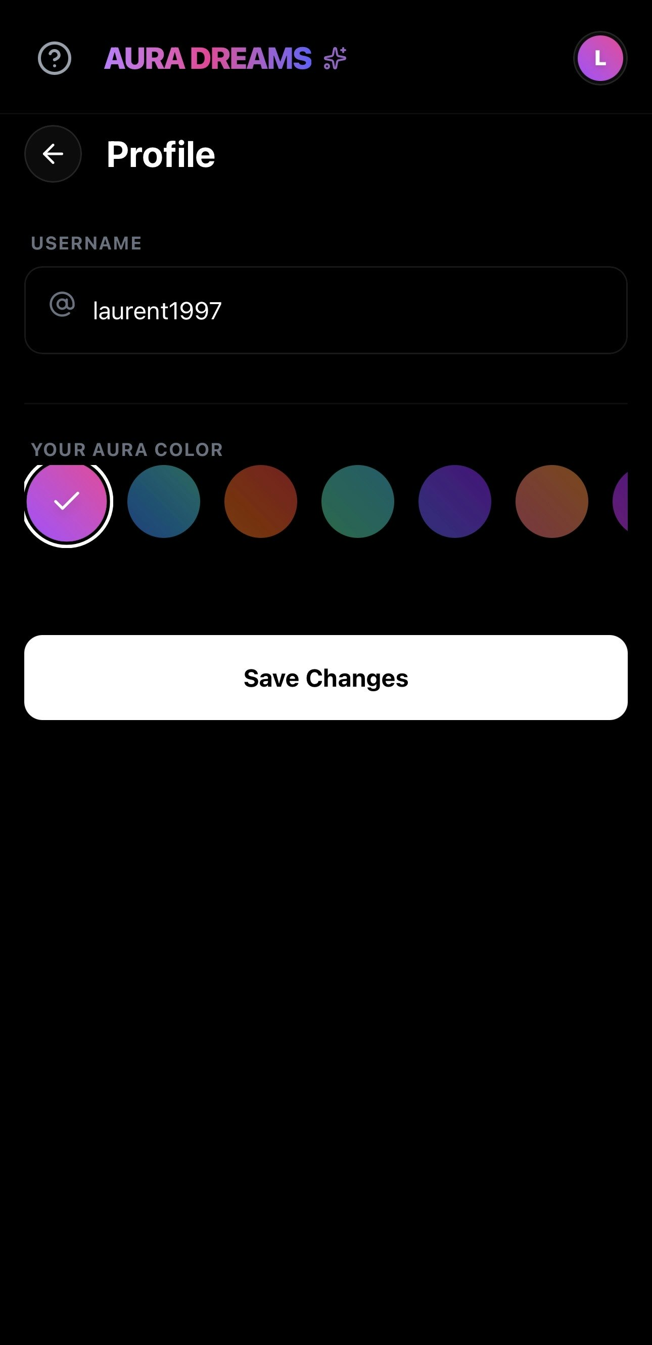 Aura Dreams - Main product screenshot demonstrating key features and user interface