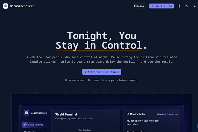 DopamineShield screenshot 1