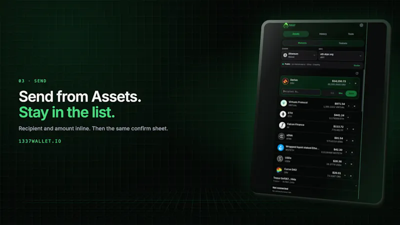 1337 Wallet screenshot 4