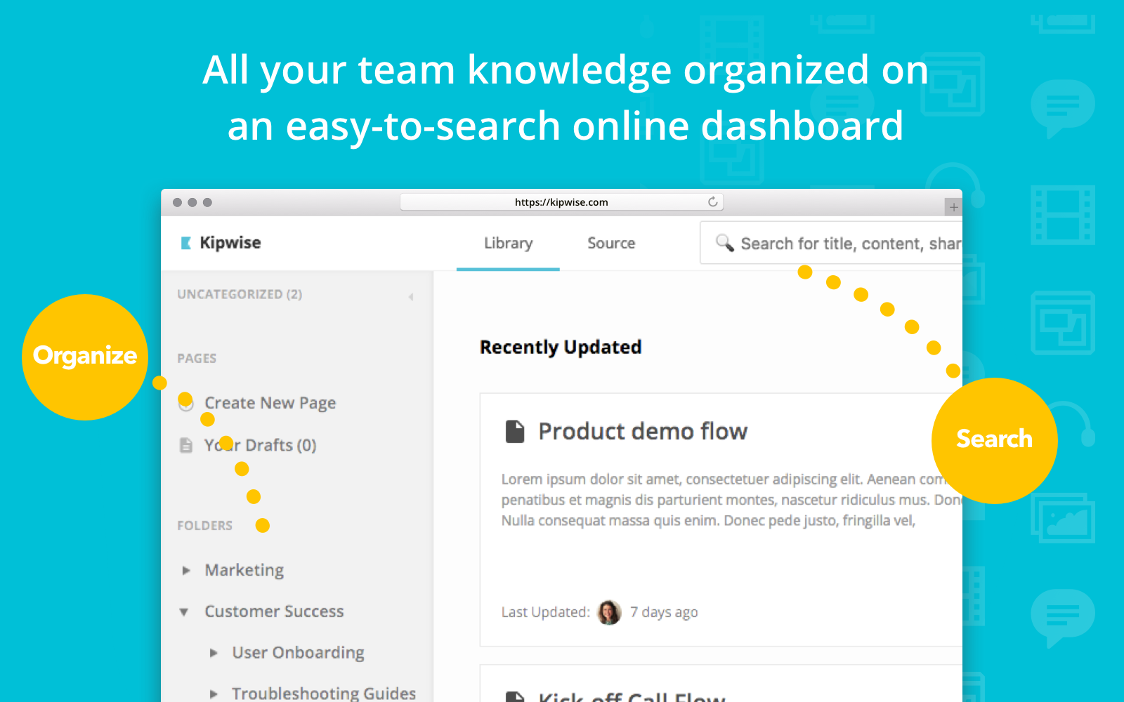 Kipwise 2.0 - Team Wiki built on Slack gallery image