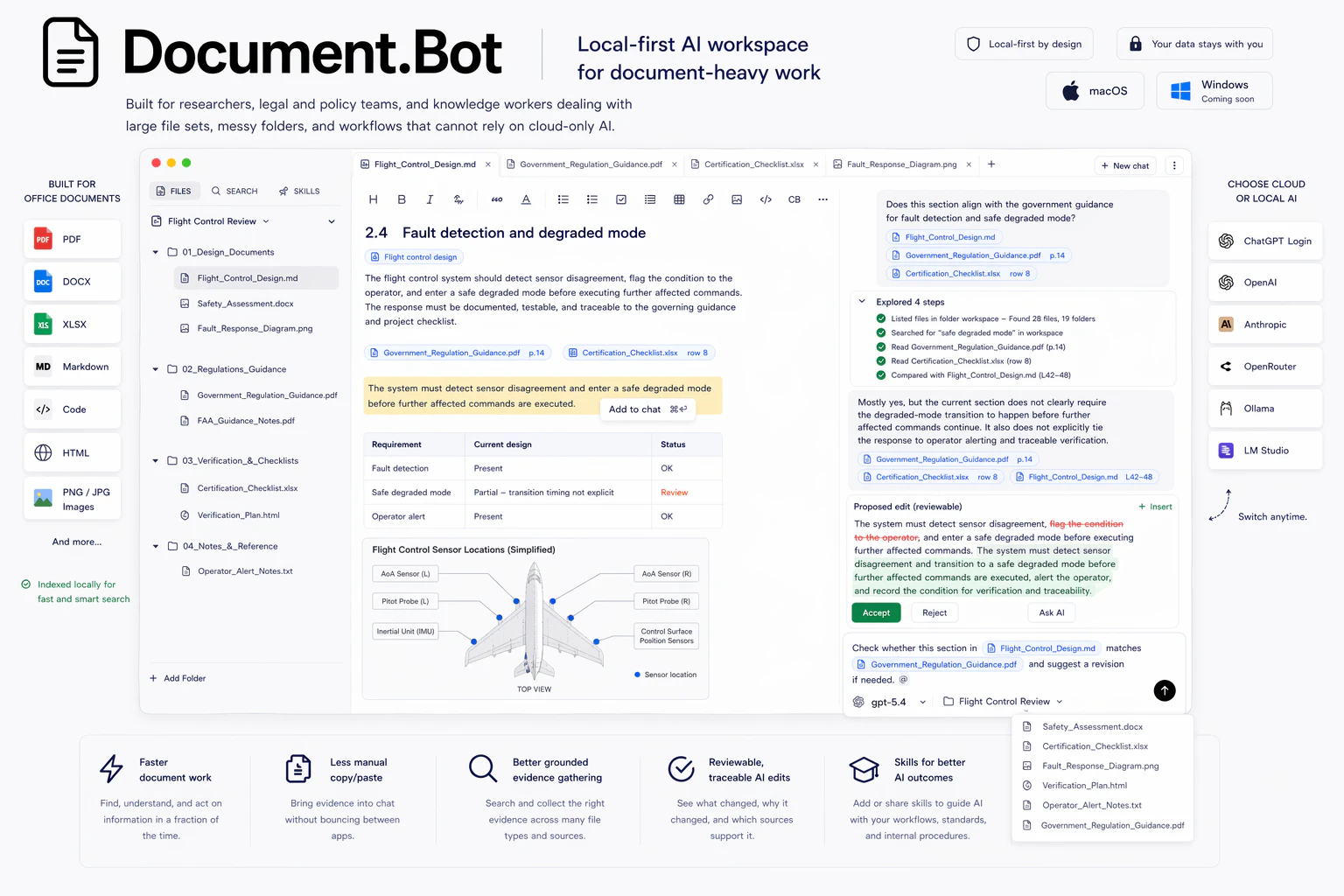 Document.Bot - EU/ Offline AI workspace screenshot 3