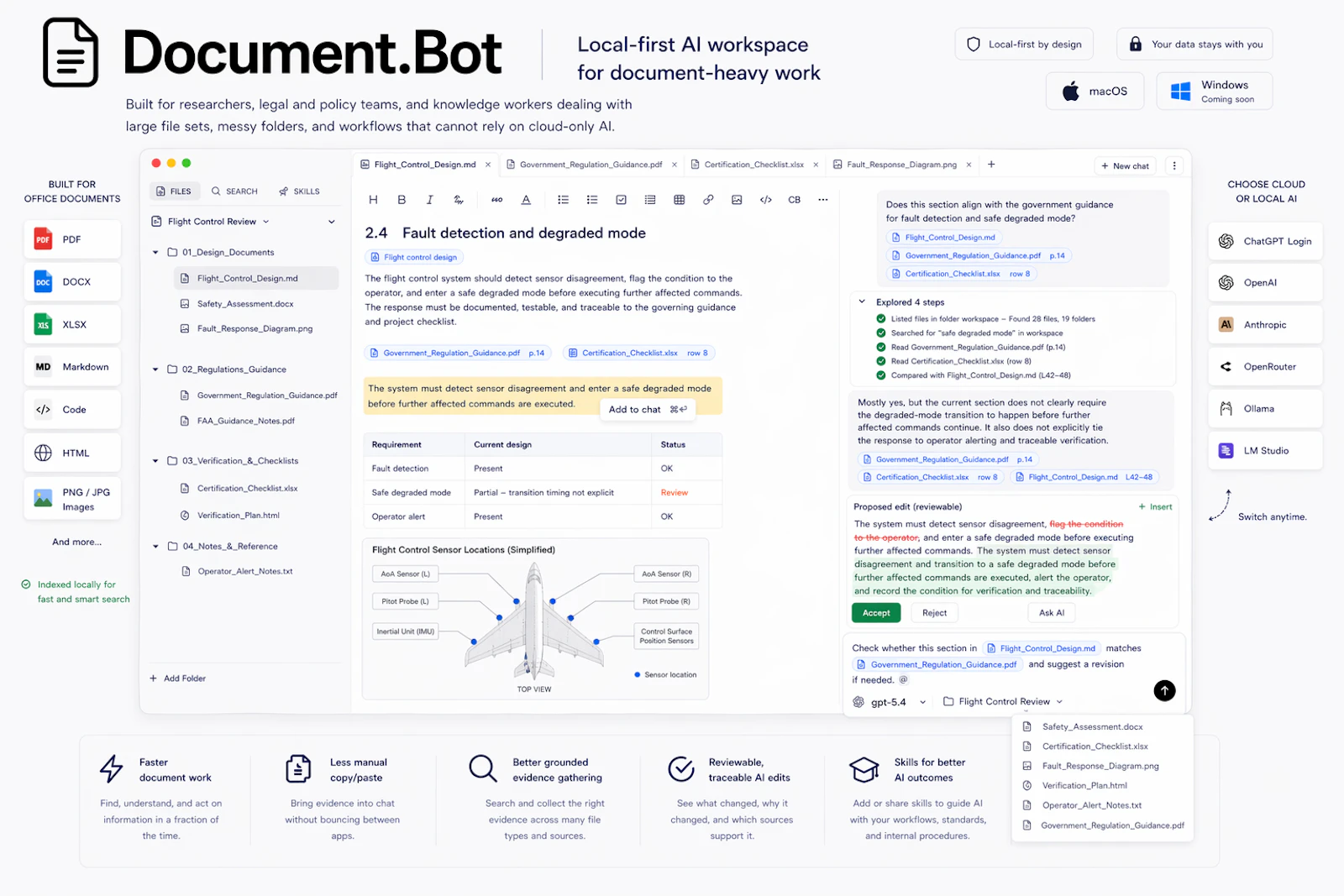 Document.Bot - EU/ Offline AI workspace screenshot 4