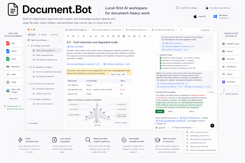 Document.Bot - EU/ Offline AI workspace screenshot 4