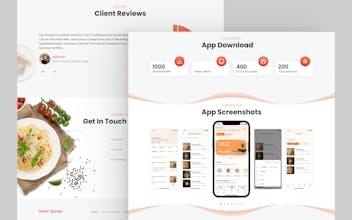 Food Delivery Landing Page gallery image