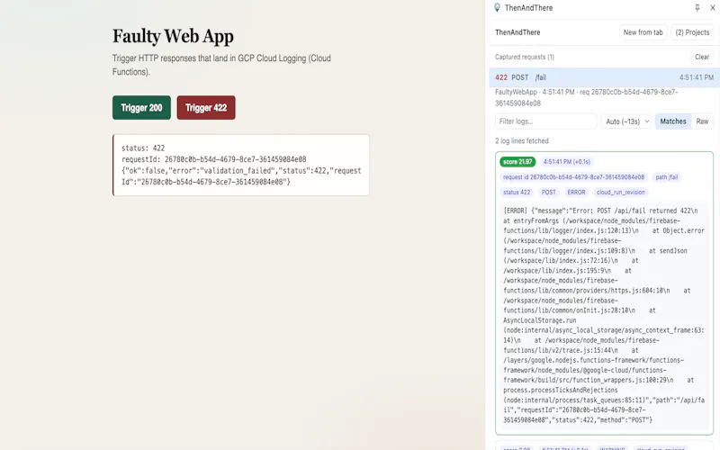 ThenAndThere screenshot 4