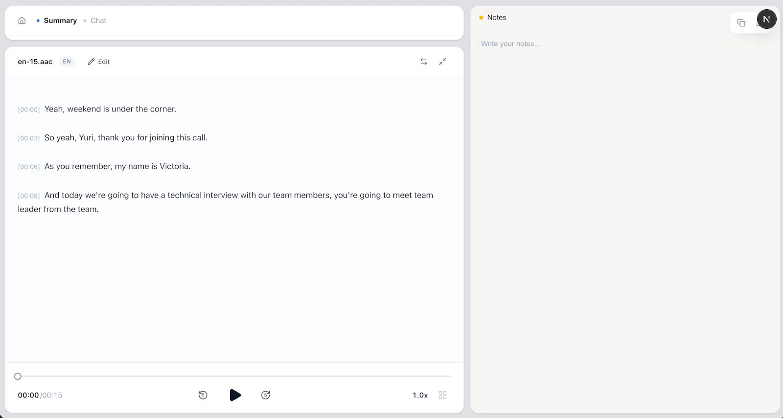 VoiceScribe AI screenshot 3