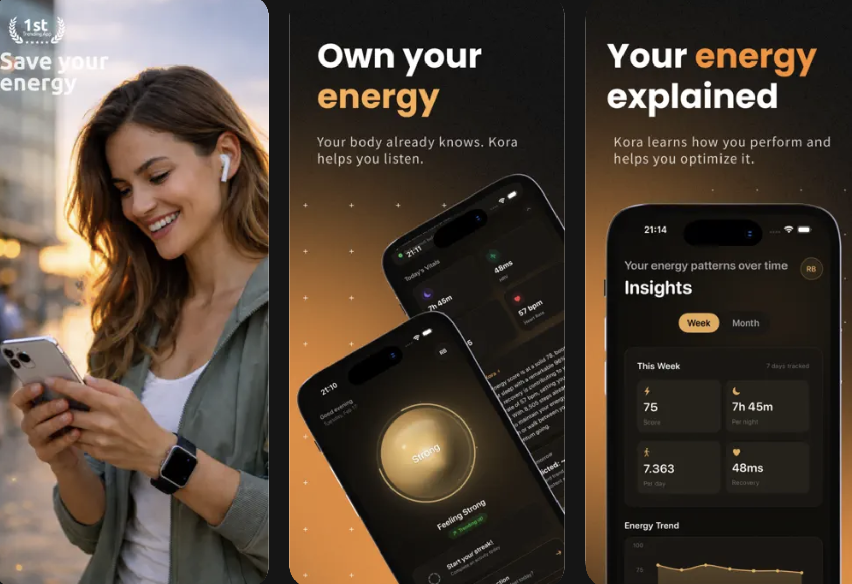 Kora: Energy & Focus Tracker gallery image