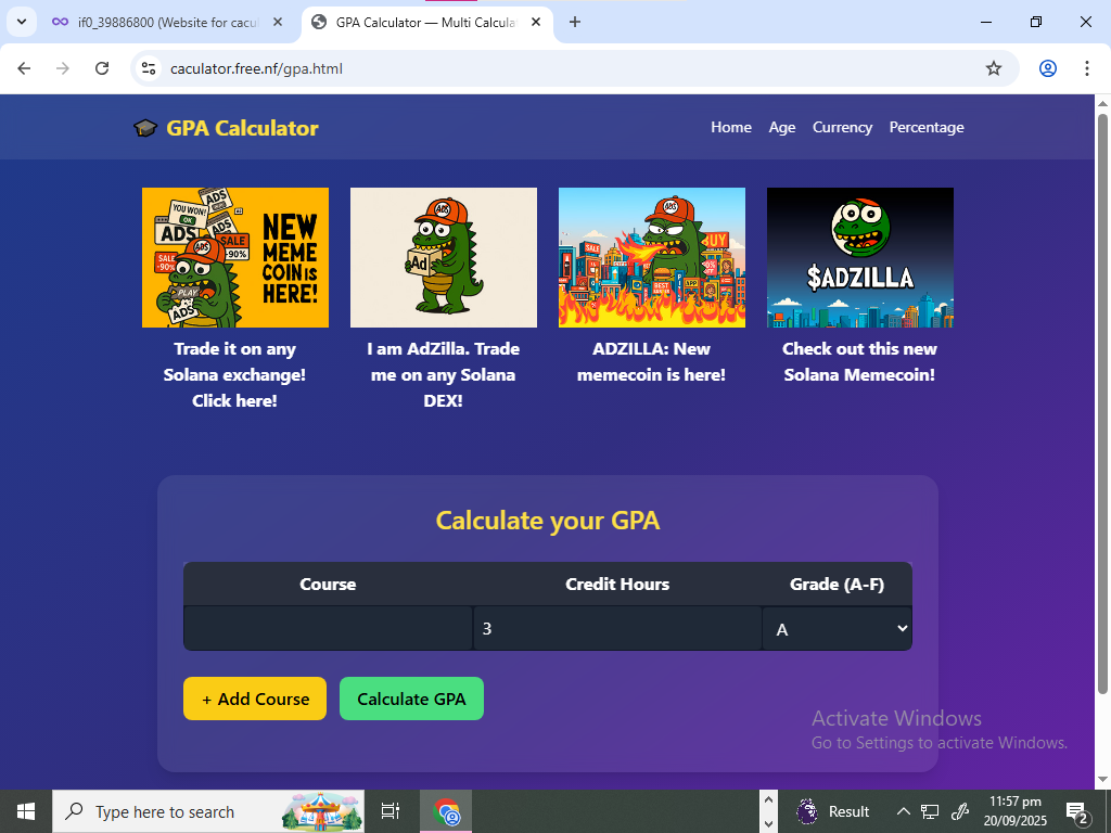 caculator.free.nf - In-One Online Calculators |みんなのための無料ツールメディア3