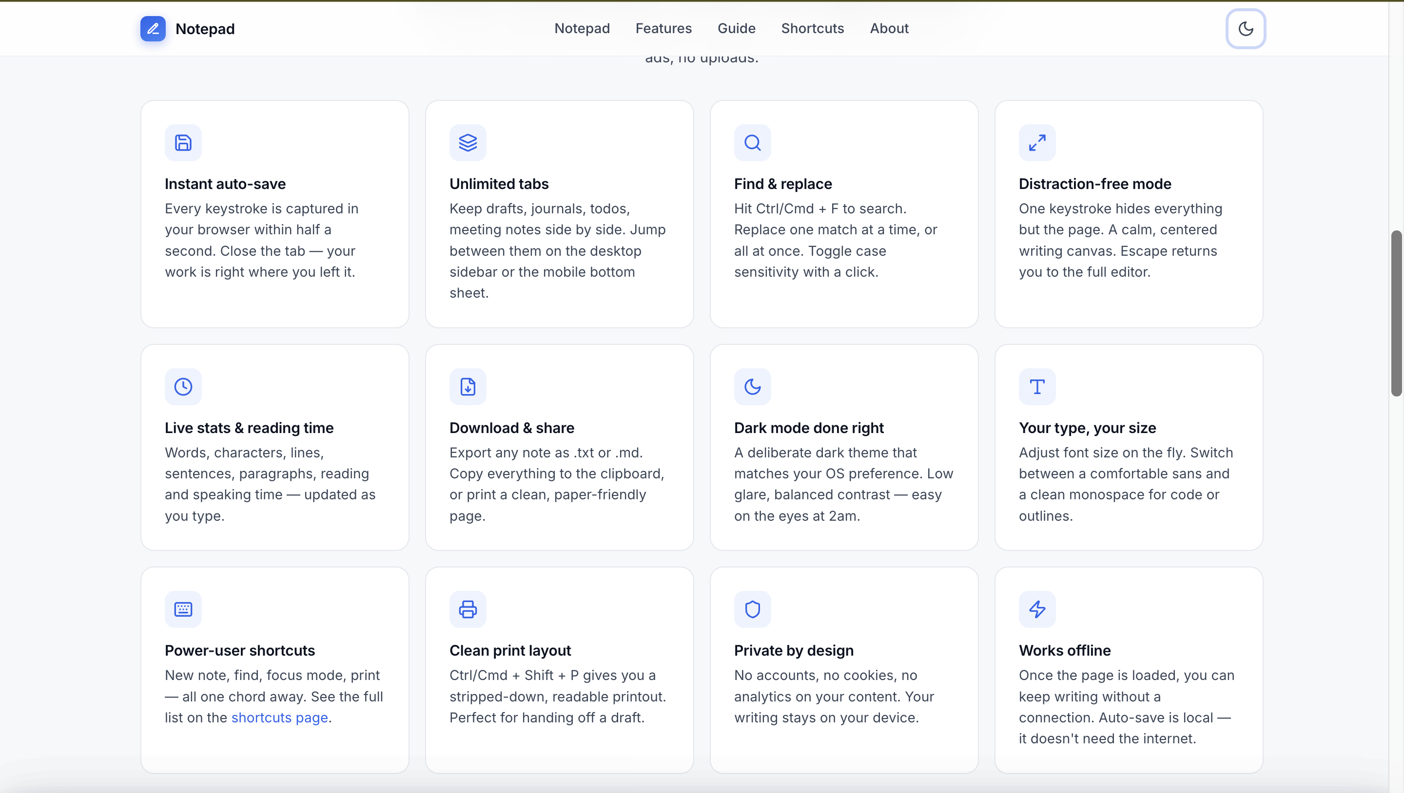 Notepad gallery image