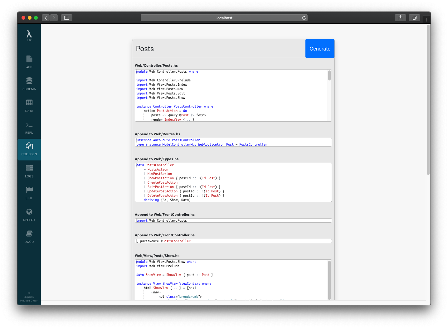 IHP: Integrated Haskell Platform gallery image
