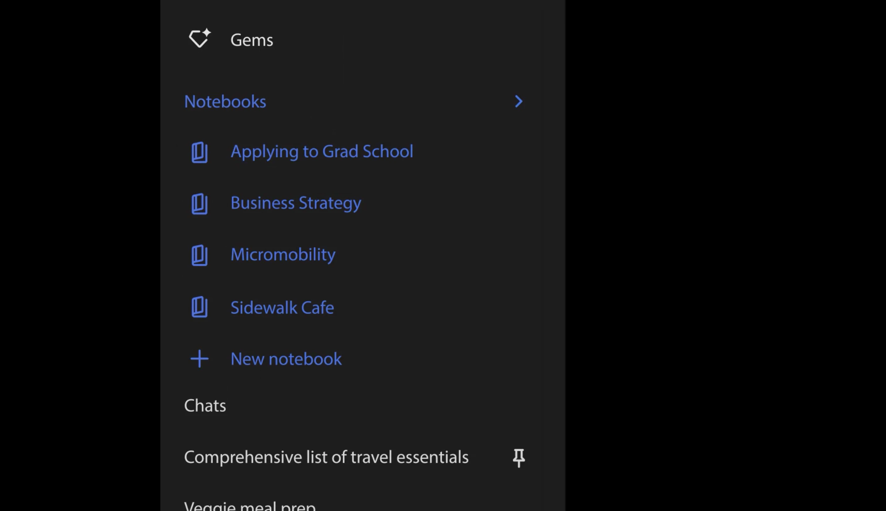 Notebooks in Gemini screenshot 6