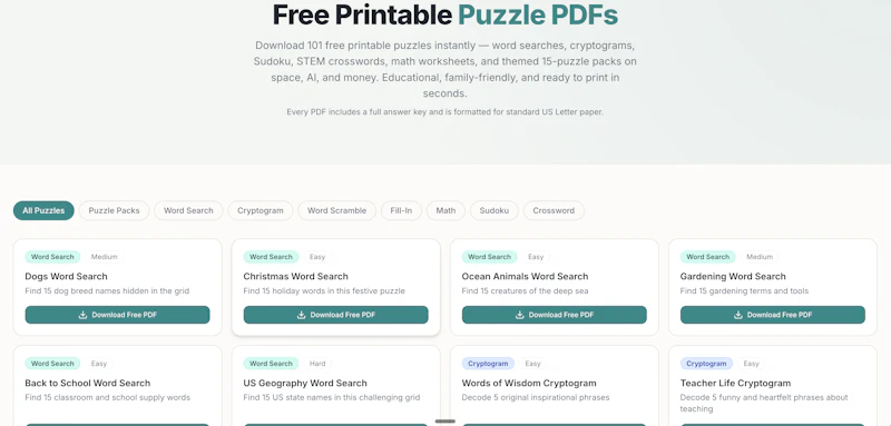 PuzzlePage screenshot 2