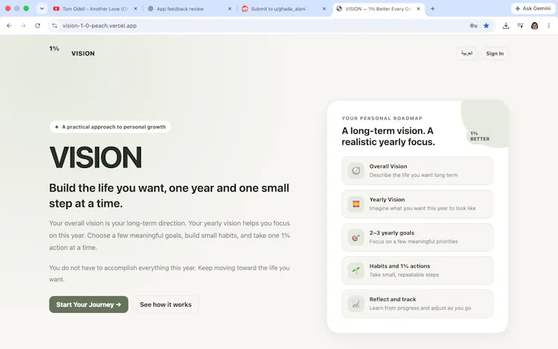 VISION screenshot 2
