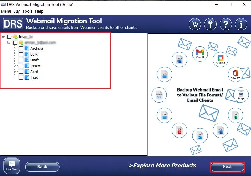 Mídia 1 de Ferramenta de backup da AOL para Windows & Mac - Backup de email da AOL confiável e seguro facilitado