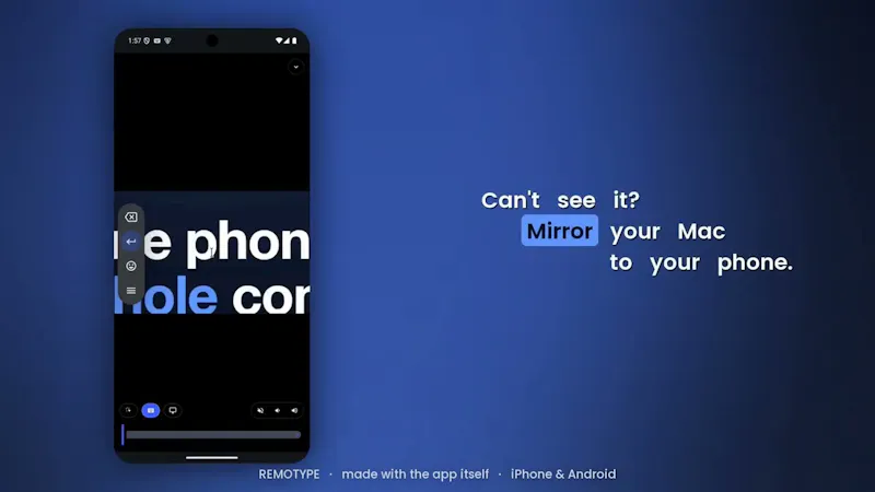 Remotype screenshot 1 (video preview)