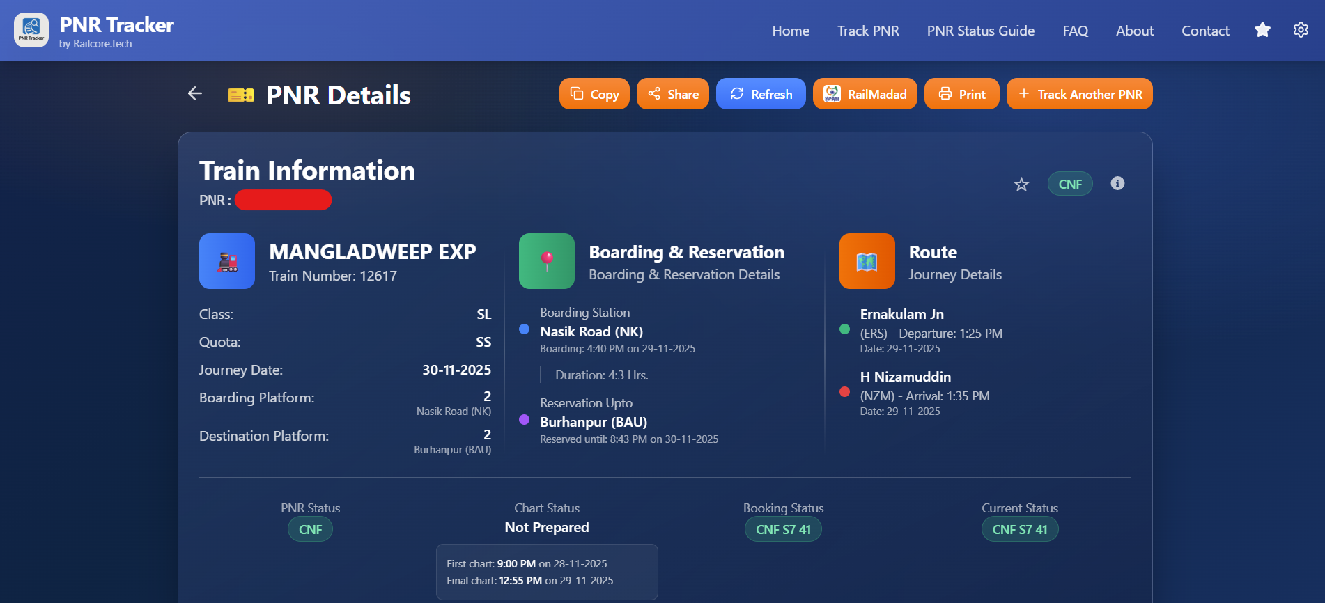 PNR Tracker - Screenshot 2 preview