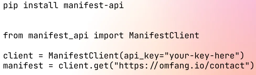 Manifest screenshot 3