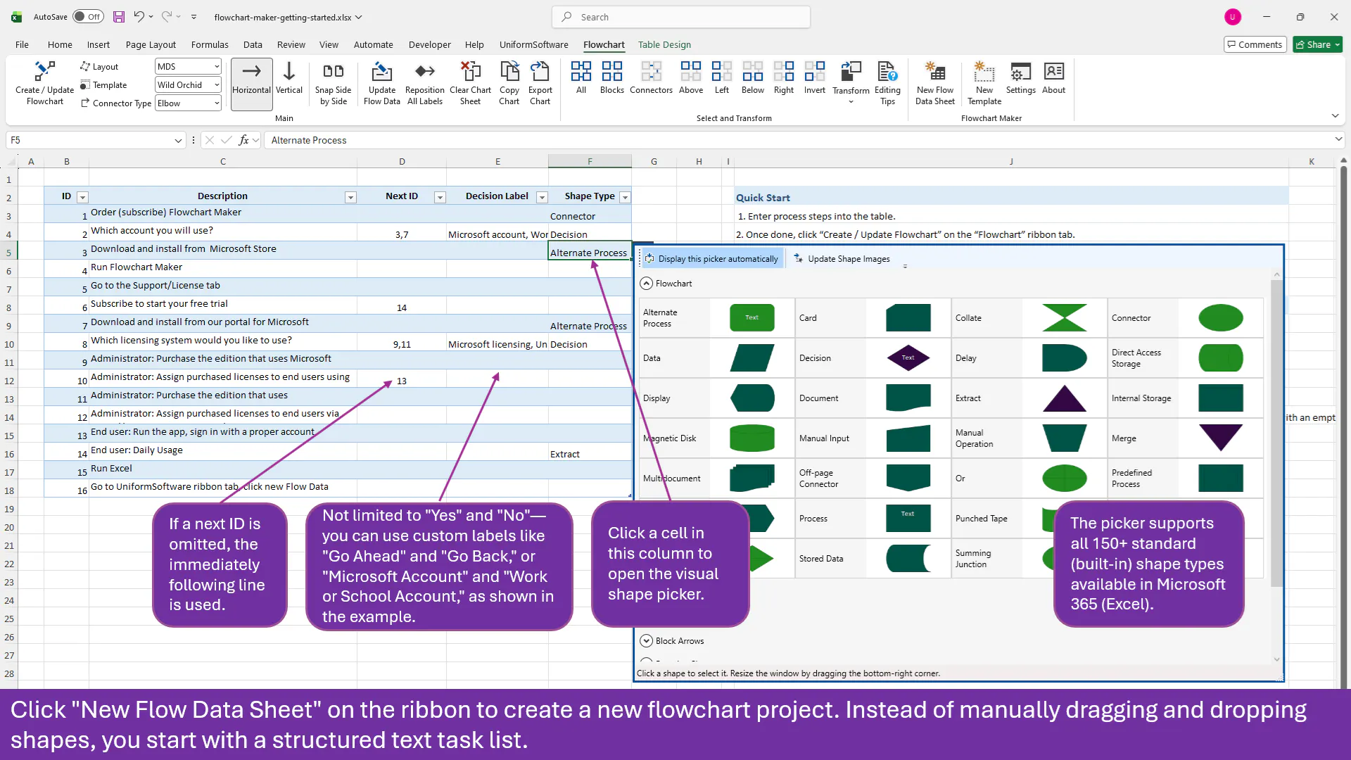 Flowchart Maker for Excel gallery image