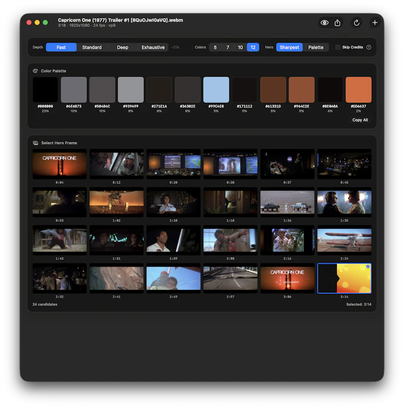 PaletteFrame screenshot 1