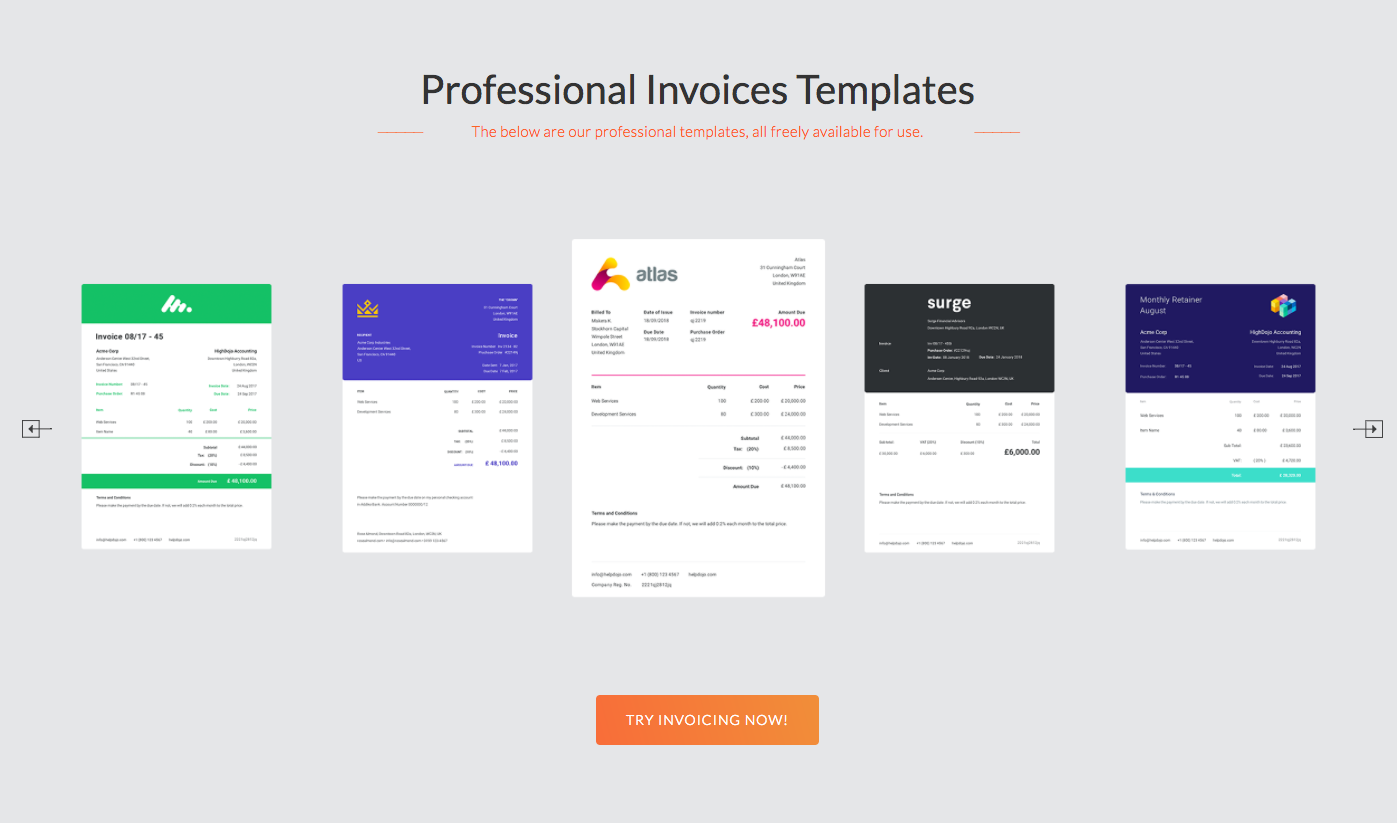 Invoice Template Image