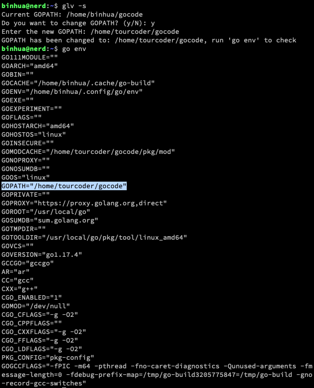 GLLV - Última versión de Golang - Administre versiones GO y Gopath media 2