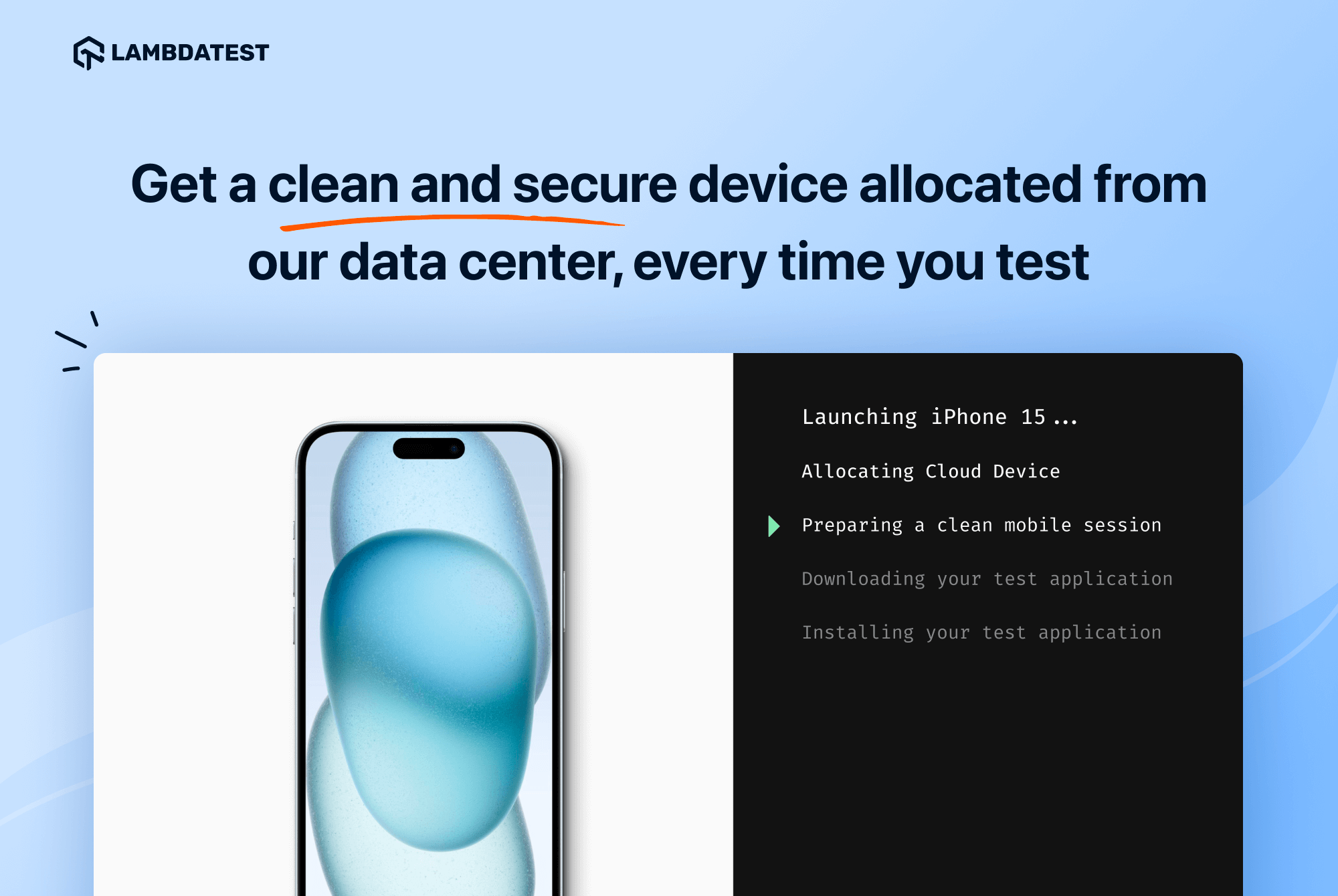 LambDatest Real Device Cloud - Проверьте свои приложения онлайн на 3000 реальных устройств Android и iOS медиа 4