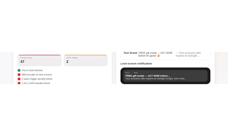 Email Subject Line, Inbox Preview Tester screenshot 5