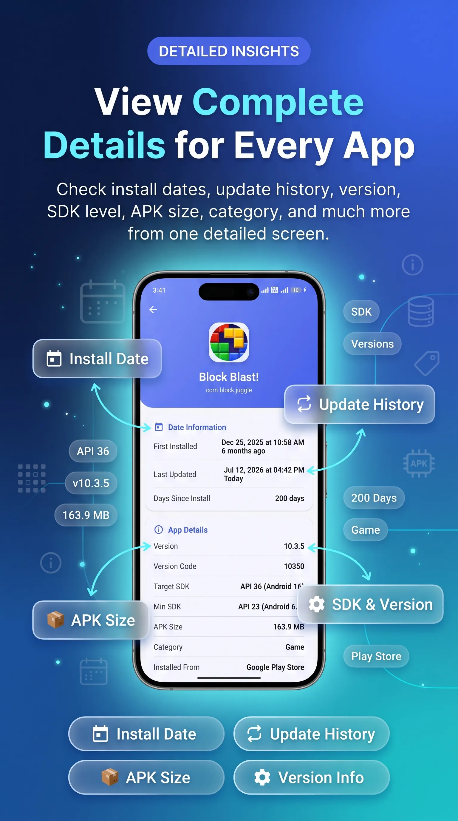 Install Date For Apps & Games gallery image