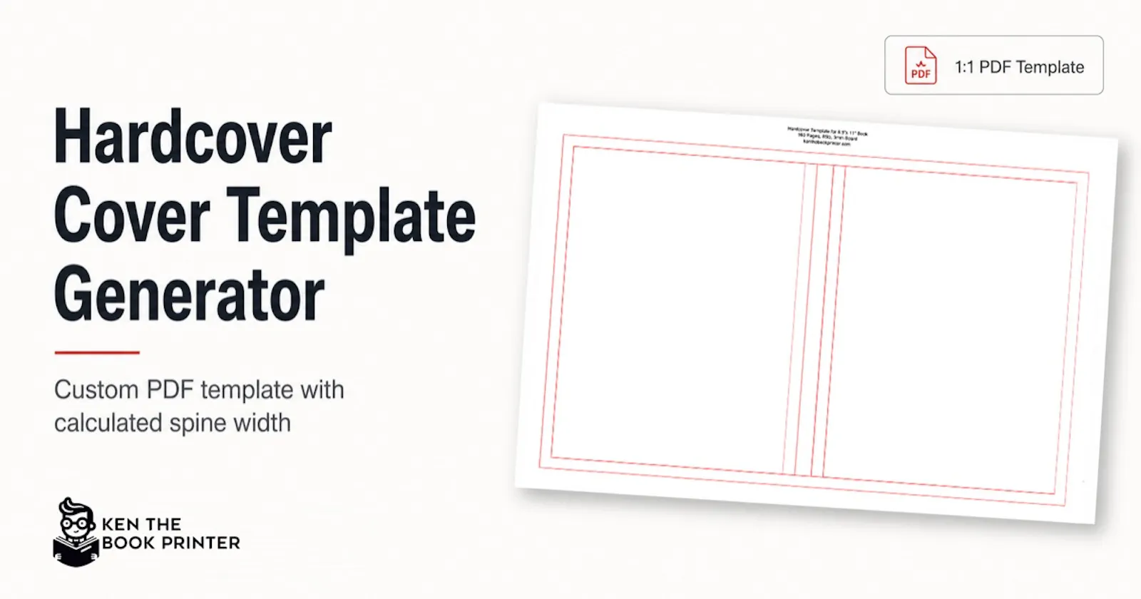 Hardcover Cover Template Generator screenshot 1